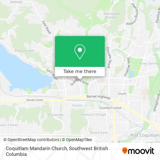 Coquitlam Mandarin Church map