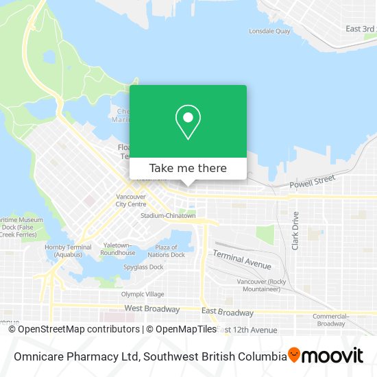 Omnicare Pharmacy Ltd map