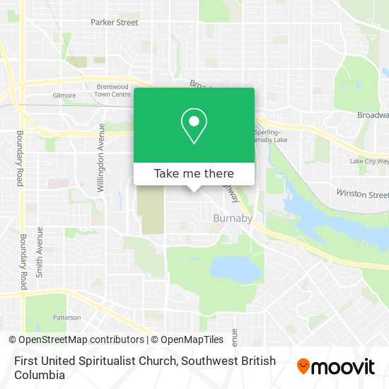 First United Spiritualist Church map