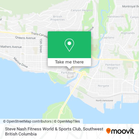 Steve Nash Fitness World & Sports Club map