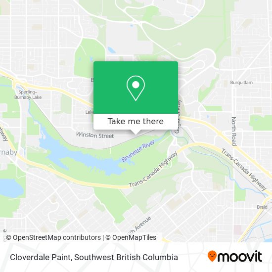 Cloverdale Paint map