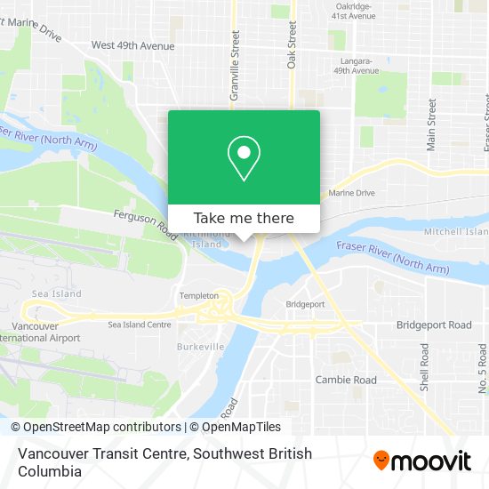 Vancouver Transit Centre map