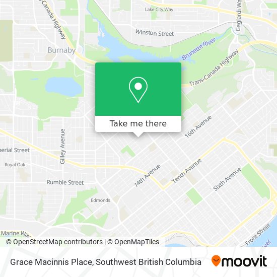 Grace Macinnis Place map