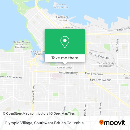 Olympic Village map