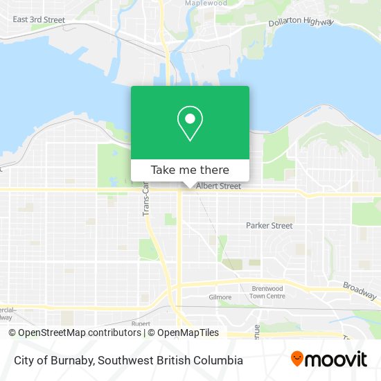 City of Burnaby map