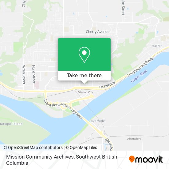 Mission Community Archives map