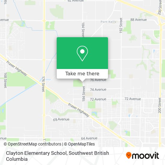 Clayton Elementary School map