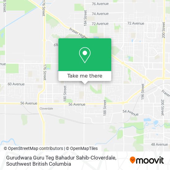 Gurudwara Guru Teg Bahadur Sahib-Cloverdale map