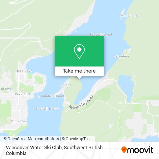 Vancouver Water Ski Club map