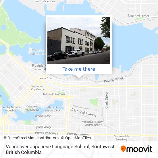 Vancouver Japanese Language School map
