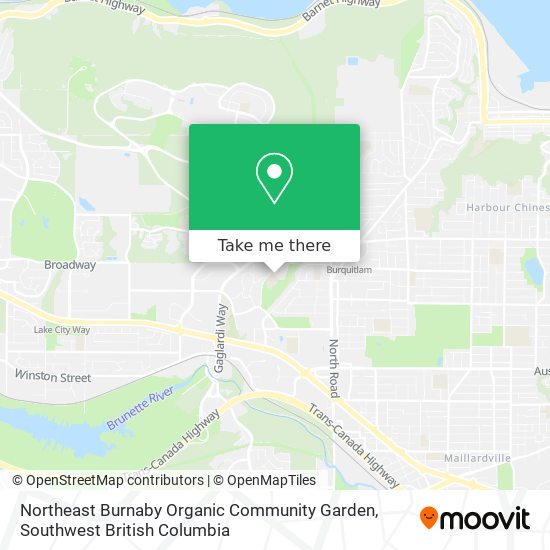 Northeast Burnaby Organic Community Garden map