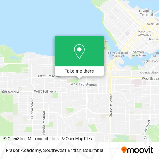 Fraser Academy map