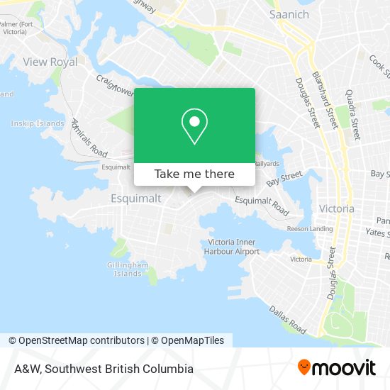 A&W map