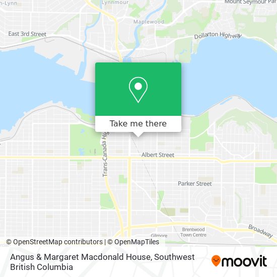 Angus & Margaret Macdonald House map