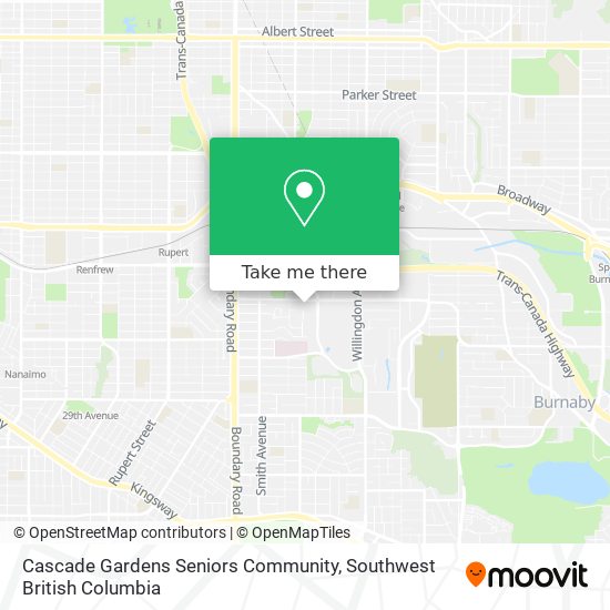 Cascade Gardens Seniors Community plan
