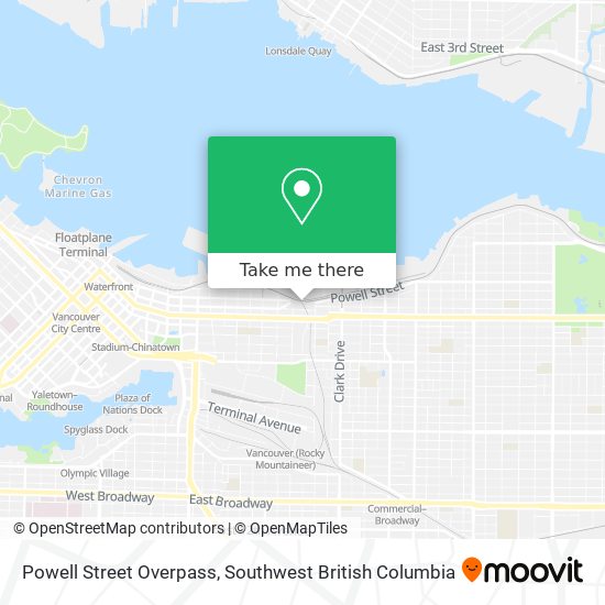 Powell Street Overpass map
