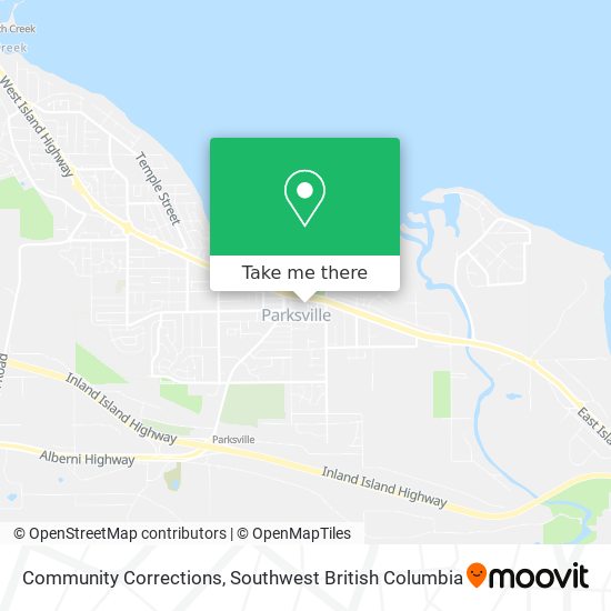 Community Corrections map