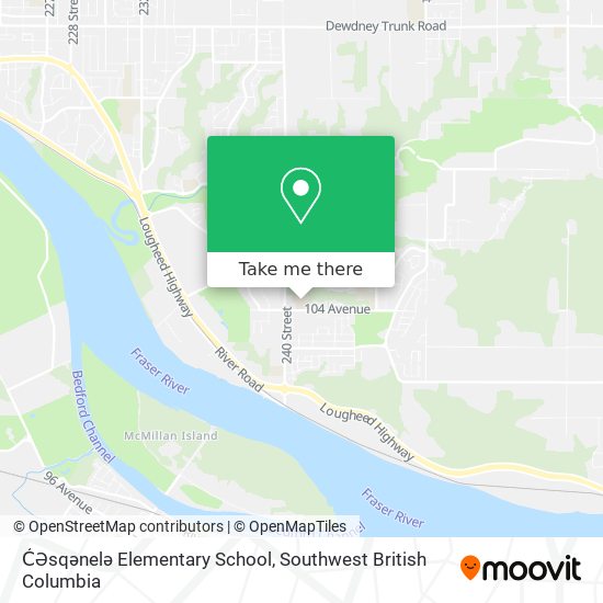 C̓Əsqənelə Elementary School map