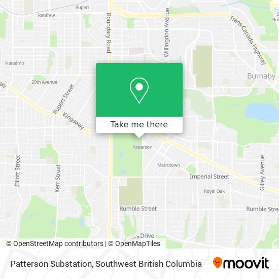 Patterson Substation map