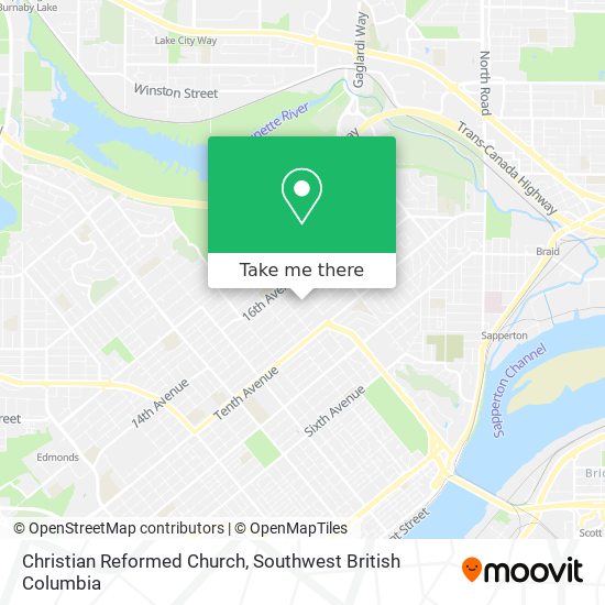 Christian Reformed Church map