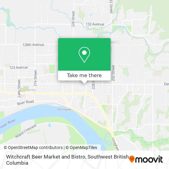Witchcraft Beer Market and Bistro map