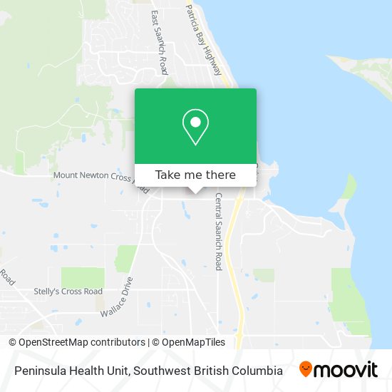 Peninsula Health Unit map