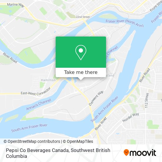 Pepsi Co Beverages Canada map