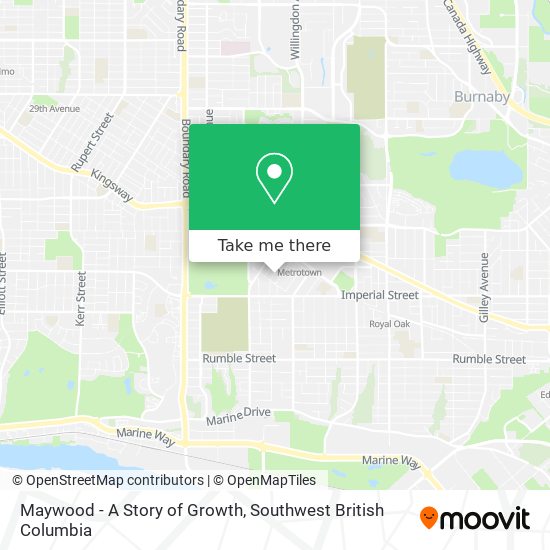 Maywood - A Story of Growth map