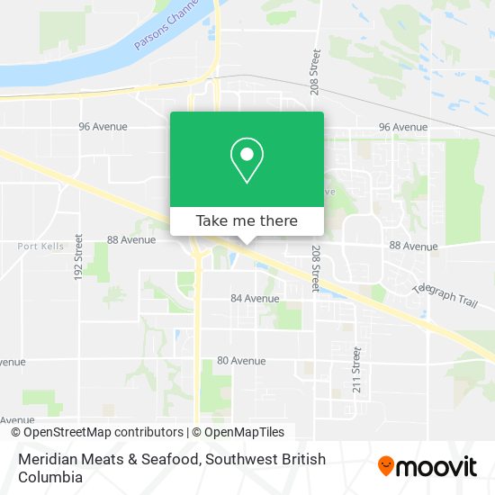 Meridian Meats & Seafood map