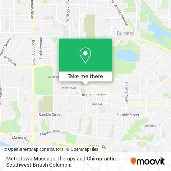 Metrotown Massage Therapy and Chiropractic plan