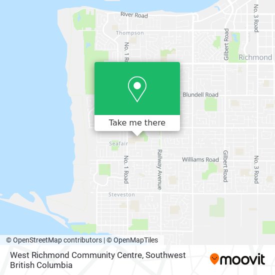 West Richmond Community Centre map