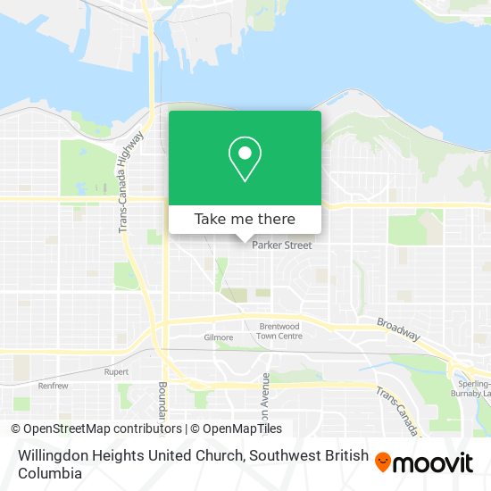 Willingdon Heights United Church map