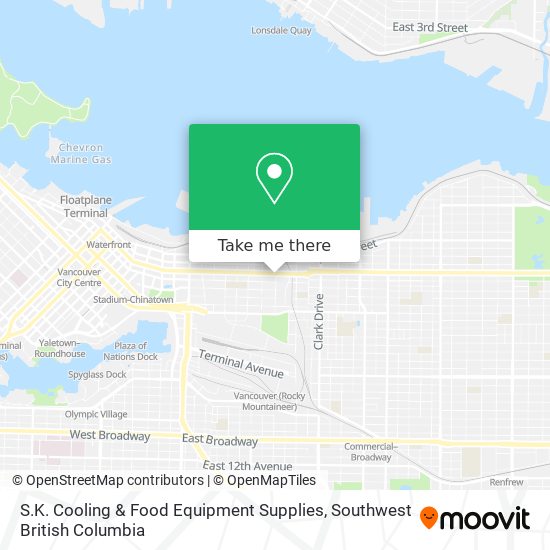 S.K. Cooling & Food Equipment Supplies map