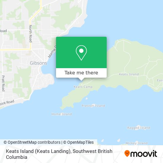 Keats Island (Keats Landing) plan