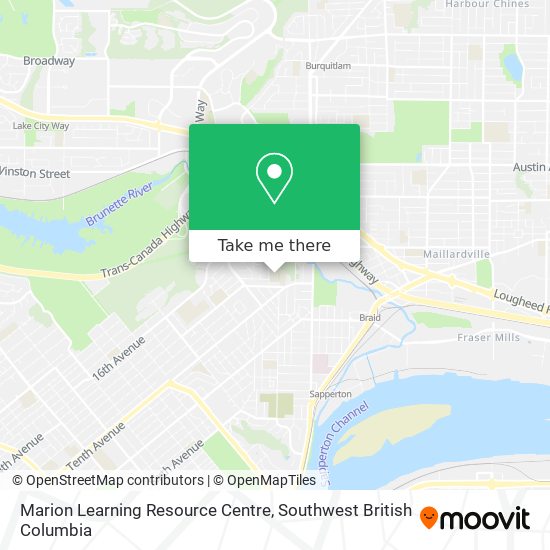 Marion Learning Resource Centre map