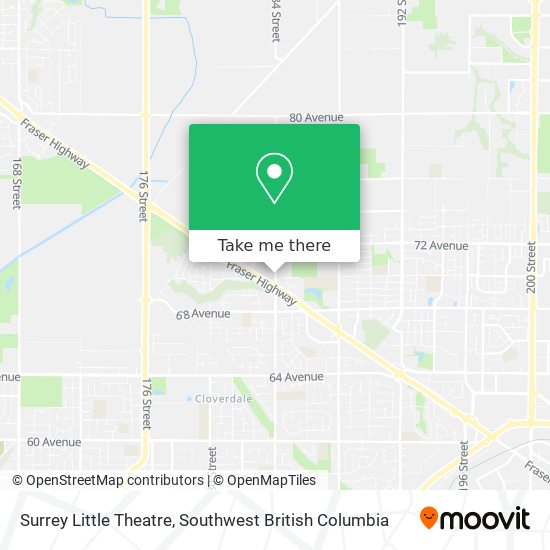 Surrey Little Theatre map