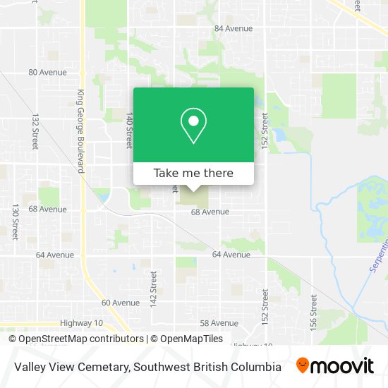 Valley View Cemetary map
