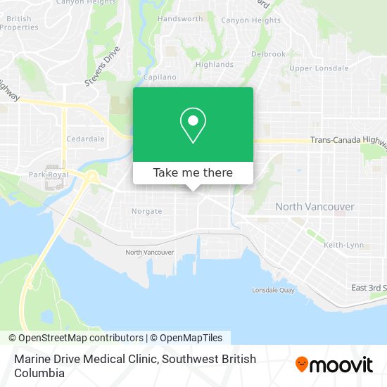 Marine Drive Medical Clinic map