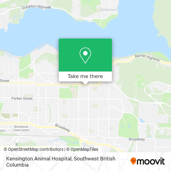 Kensington Animal Hospital map