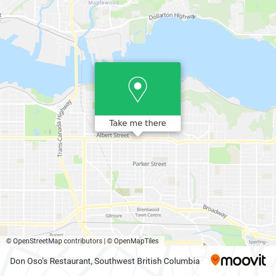 Don Oso's Restaurant plan
