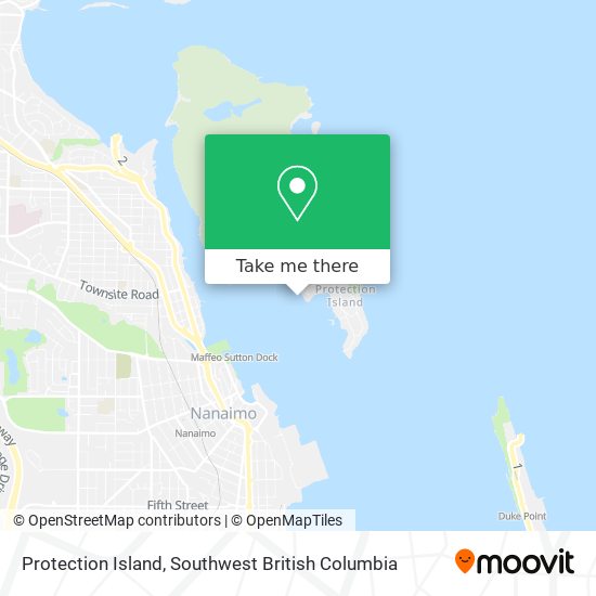Protection Island map