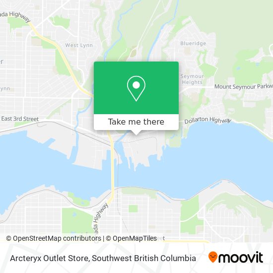 Arcteryx Outlet Store map