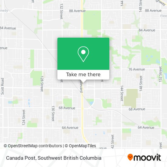 Canada Post map
