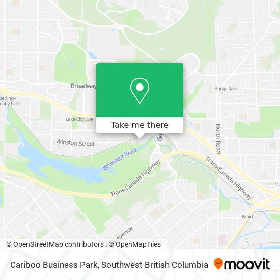 Cariboo Business Park map