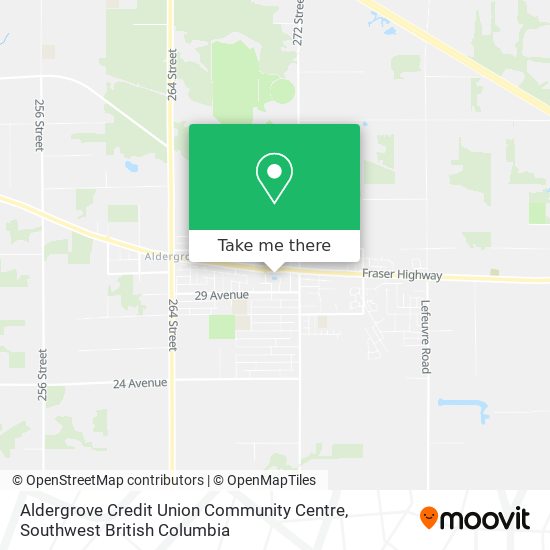 Aldergrove Credit Union Community Centre map