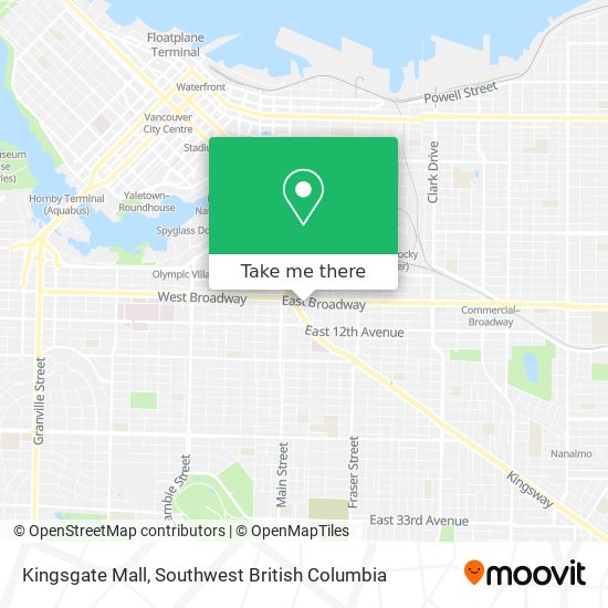 Kingsgate Mall map