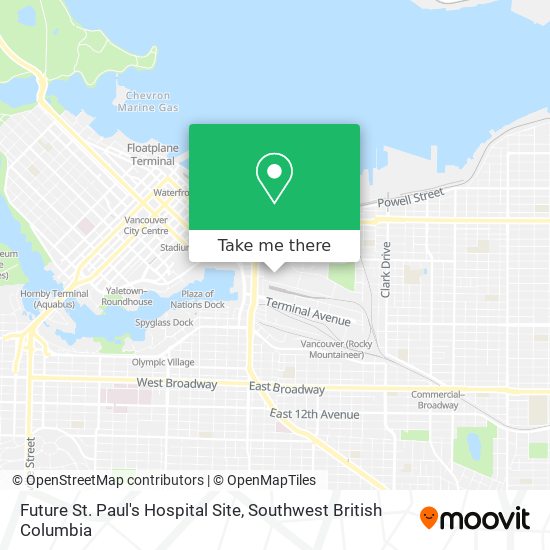 Future St. Paul's Hospital Site map