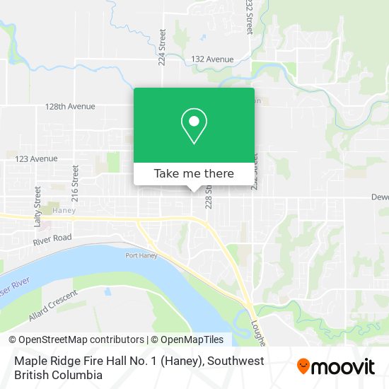 Maple Ridge Fire Hall No. 1 (Haney) map