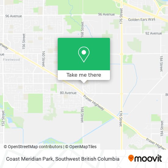 Coast Meridian Park plan