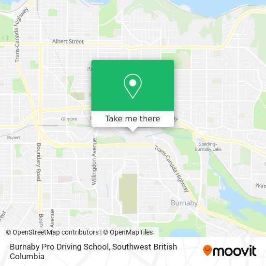 Burnaby Pro Driving School map